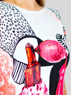 Foto 6 | Set De 4 Blusas De Mujer Bl-1021 Color Variado Manga Corta Estampada