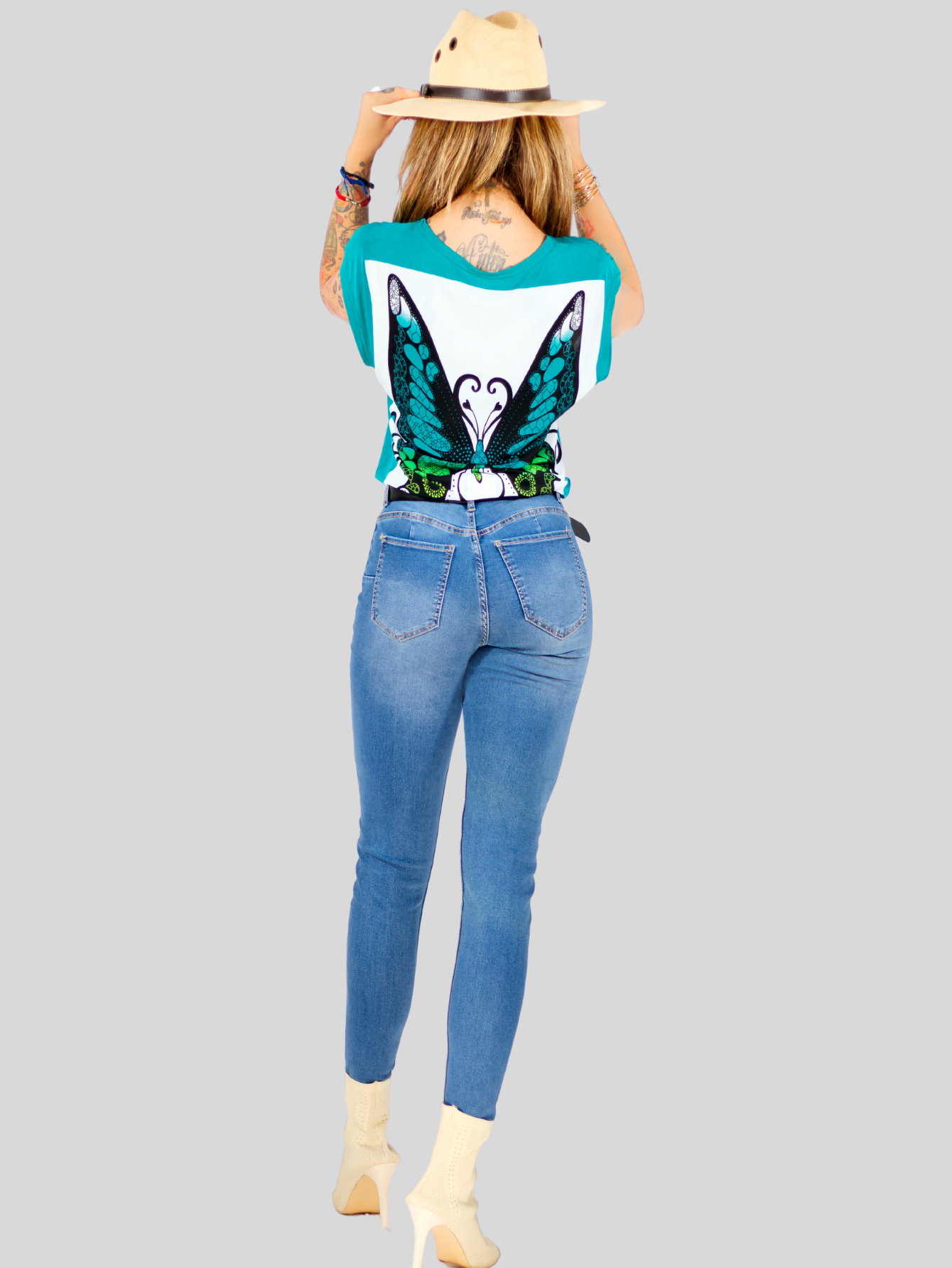 Foto 2 | Set De 4 Blusas De Mujer Bl-1021 Color Variado Manga Corta Estampada