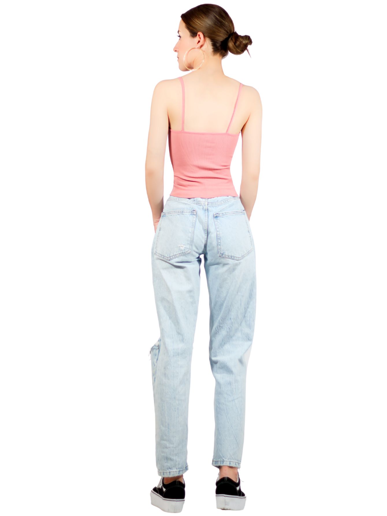 Foto 4 pulgar | Set 4 Tops Mujer Deportivo O Casual Bl-1002-px4 Colores Variados Blusa Croptop Tirantes