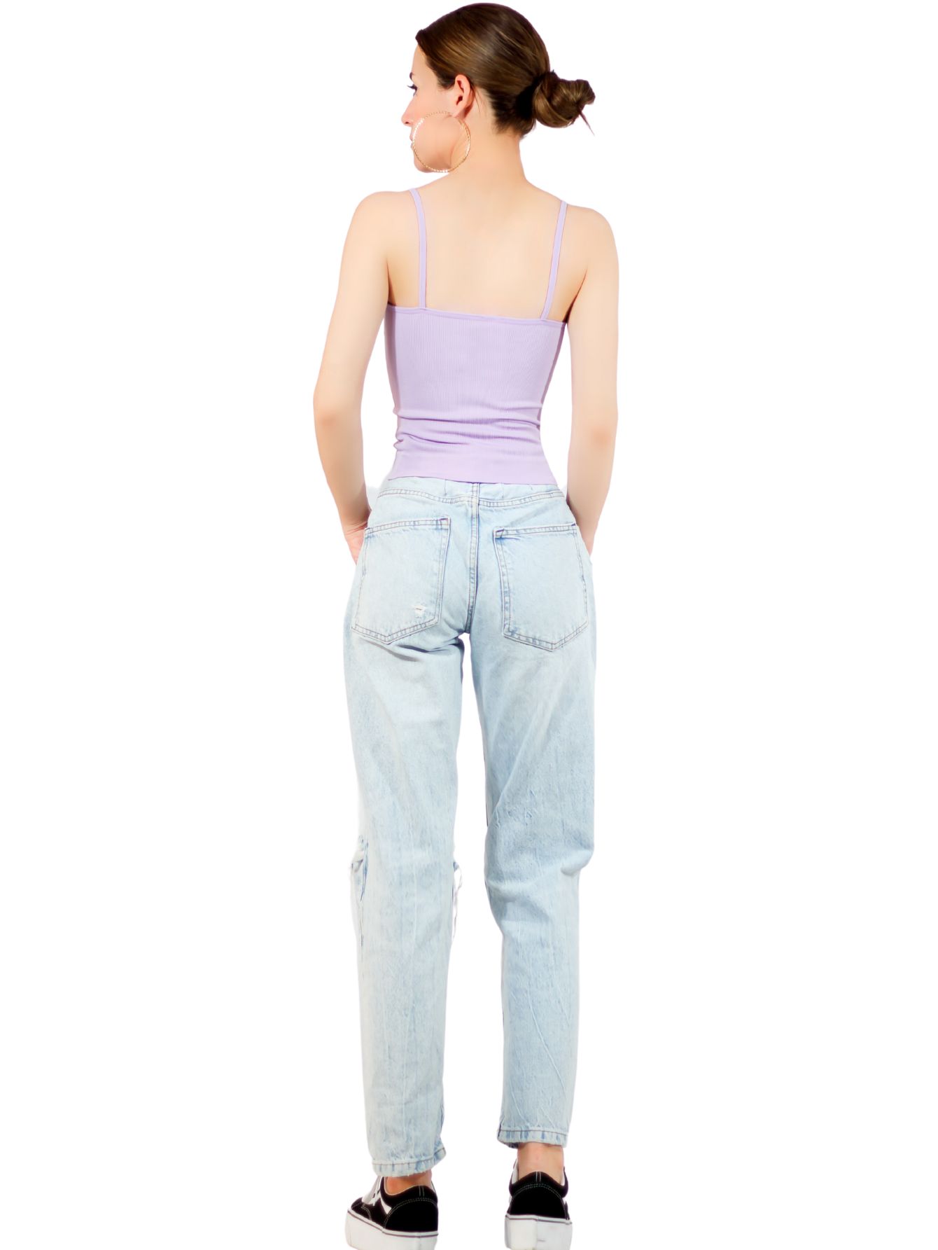 Foto 6 pulgar | Set 4 Tops Mujer Deportivo O Casual Bl-1002-px4 Colores Variados Blusa Croptop Tirantes
