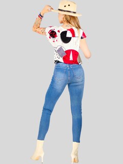 Foto 5 | Set De 4 Blusas De Mujer Bl-1021 Color Variado Manga Corta Estampada