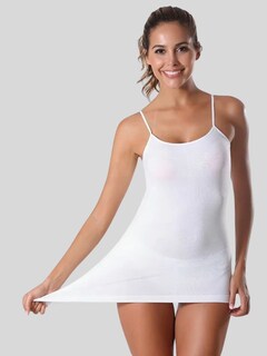 Foto 5 | Set De Dos Blusas Mujer Tirantes Casual Bl-1005-px2 Colores Blanco Y Naranja Neon Blusa Negra Crop Top Dama