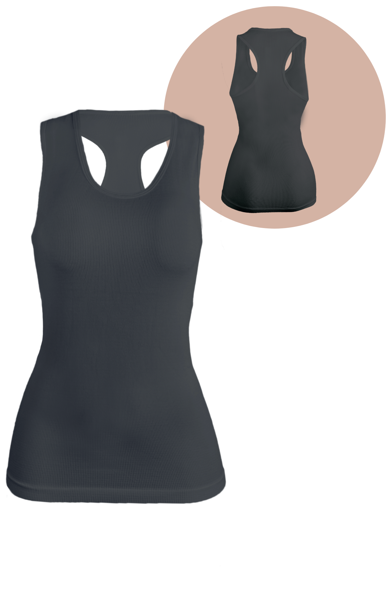 Foto 4 pulgar | Set De Dos Blusas Mujer Camiseta Dama Bl-1007-px2 Color Vino Y Vino Casual Blusa Negra Crop Top