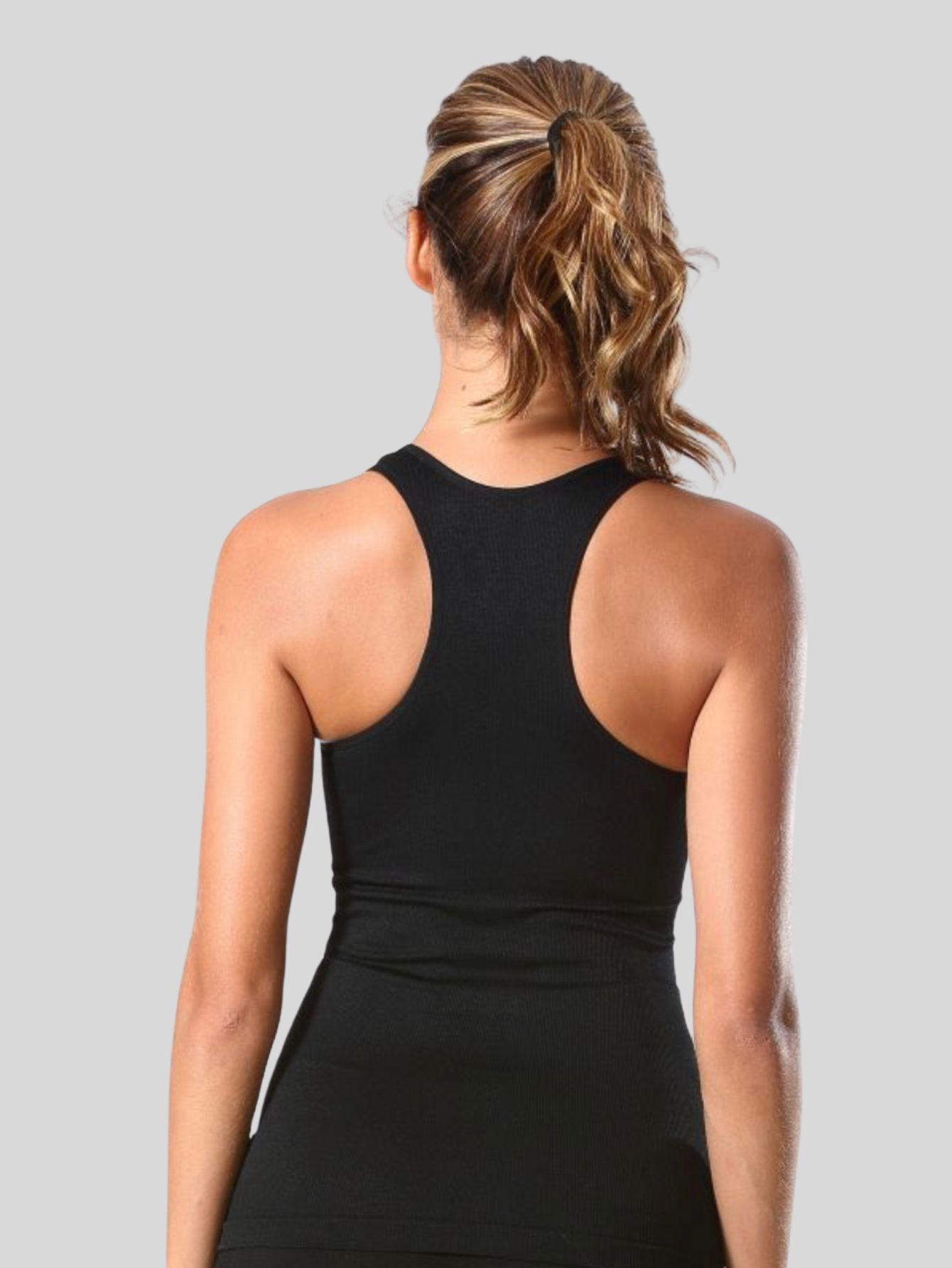 Foto 5 | Set De Dos Blusas Mujer Camiseta Dama Bl-1007-px2 Color Vino Y Vino Casual Blusa Negra Crop Top