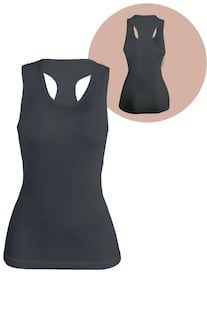 Foto 3 | Set De Dos Blusas Mujer Camiseta Dama Bl-1007-px2 Color Café Y Cafe Casual Blusa Negra Crop Top