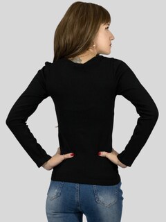 Foto 2 | Set De Dos Sueters Mujer Sueteres Casual Bl-1009-px2 Color Negro Y Blanco Sweater Dama Blusa Manga Larga