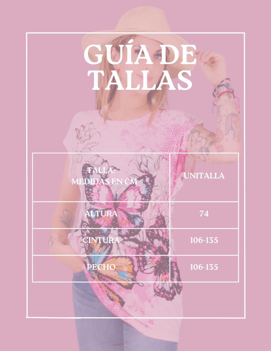 Foto 8 | Set De 2 Blusas De Mujer Bl-1021 Color Variado Manga Corta Estampada