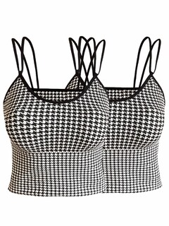 Foto 1 | Set 2 Tops Mujer Deportivo Top-1020-px2 Colores Variados O Casual Blusa Croptop Tirantes