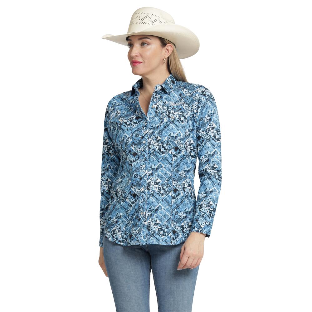 Blusa Vaquera Mujer Wrangler Slim Fit 462 Azul Marino