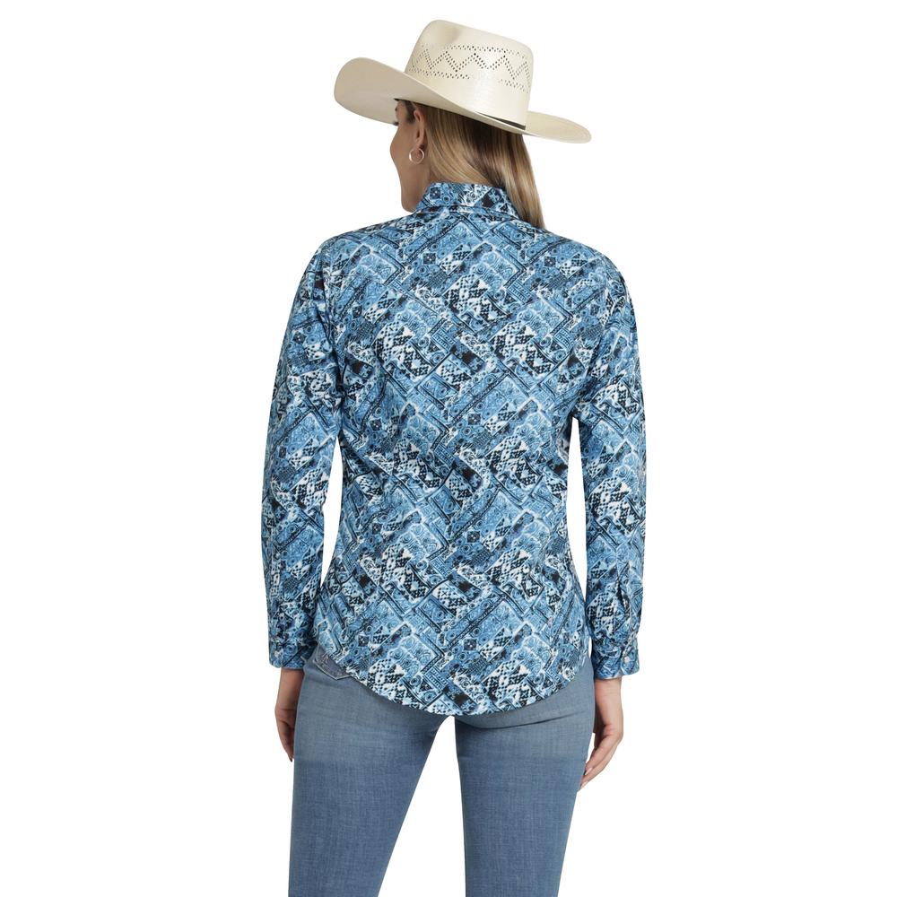Foto 4 pulgar | Blusa Vaquera Mujer Wrangler Slim Fit 462 Azul Marino