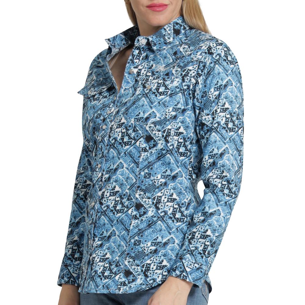 Foto 6 pulgar | Blusa Vaquera Mujer Wrangler Slim Fit 462 Azul Marino