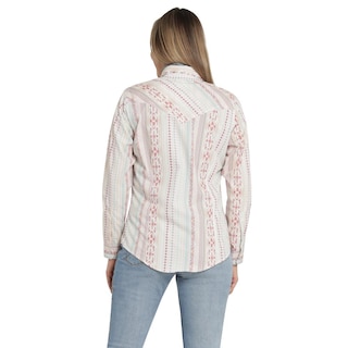 Foto 3 | Blusa Vaquera Mujer Wrangler Slim Fit Manga Larga 909 Blanco