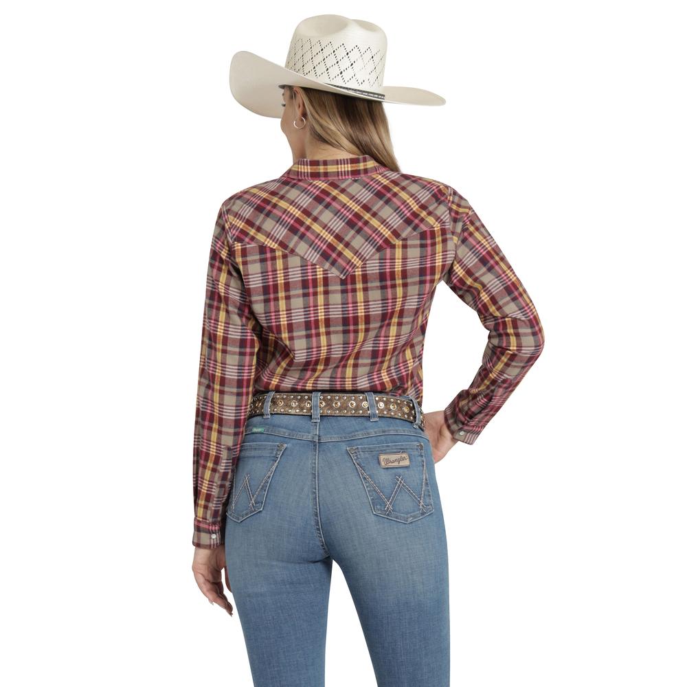 Foto 3 | Blusa Vaquera Mujer Wrangler Slim Fit 464 Gris