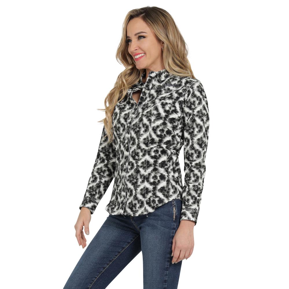Foto 3 pulgar | Blusa Vaquera Mujer Wrangler Slim Fit 463 Negro
