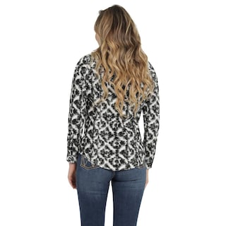 Foto 3 | Blusa Vaquera Mujer Wrangler Slim Fit 463 Negro