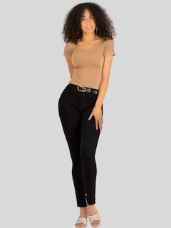 Foto 2 | Player Mujer Texturizada Casual Stretch Bl-1025 Beige Blusa Dama Top