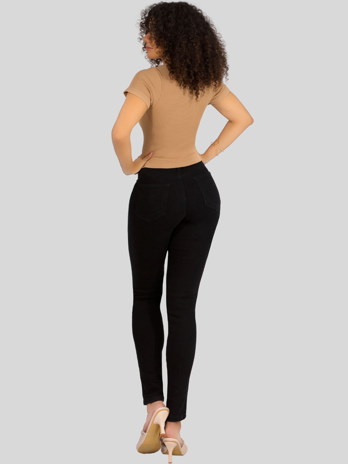 Foto 4 pulgar | Player Mujer Texturizada Casual Stretch Bl-1025 Beige Blusa Dama Top