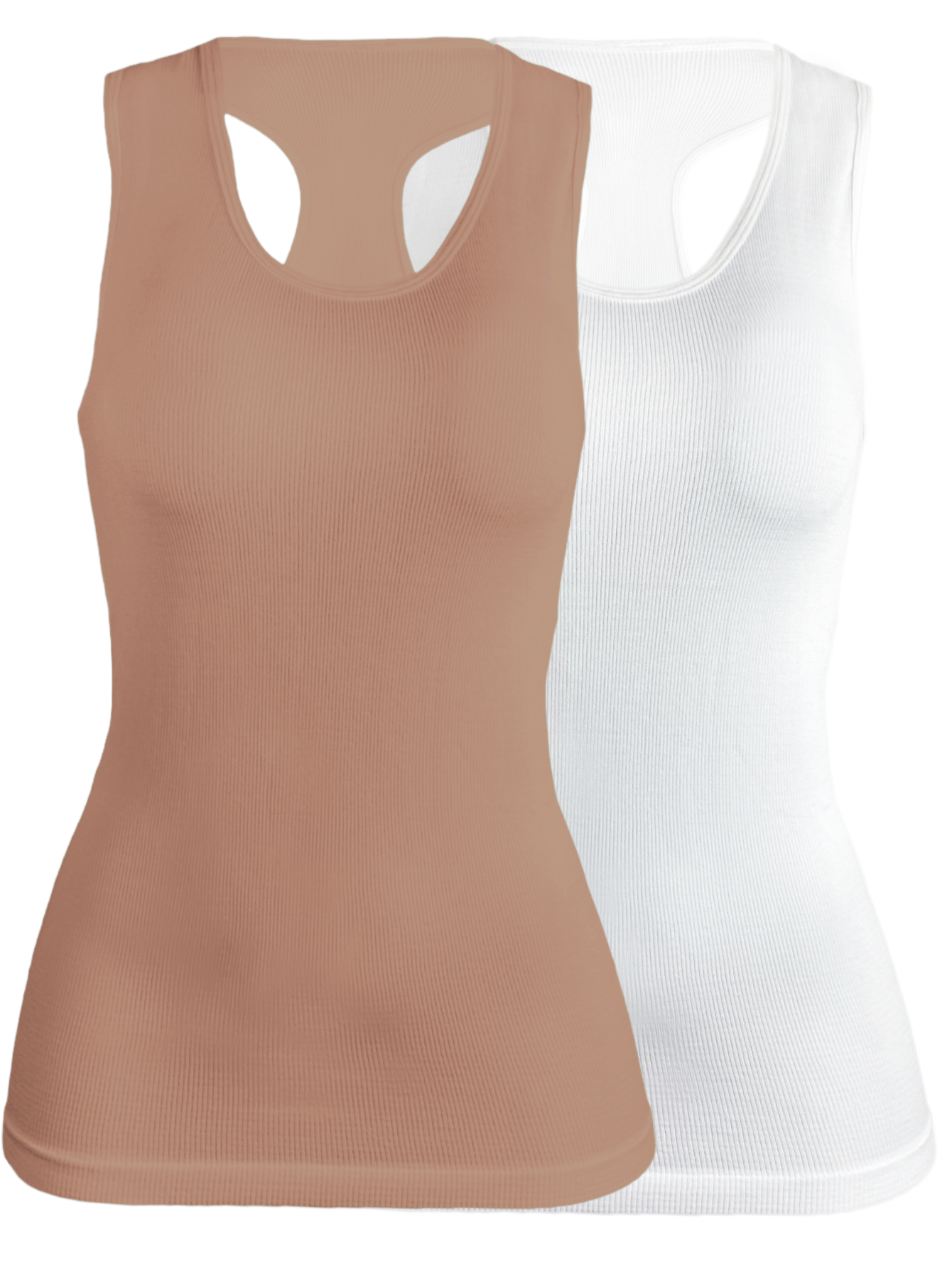 Set De 2 Blisas Camiseta Para Dama Bl-1007 Surtido En Color Sin Mangas