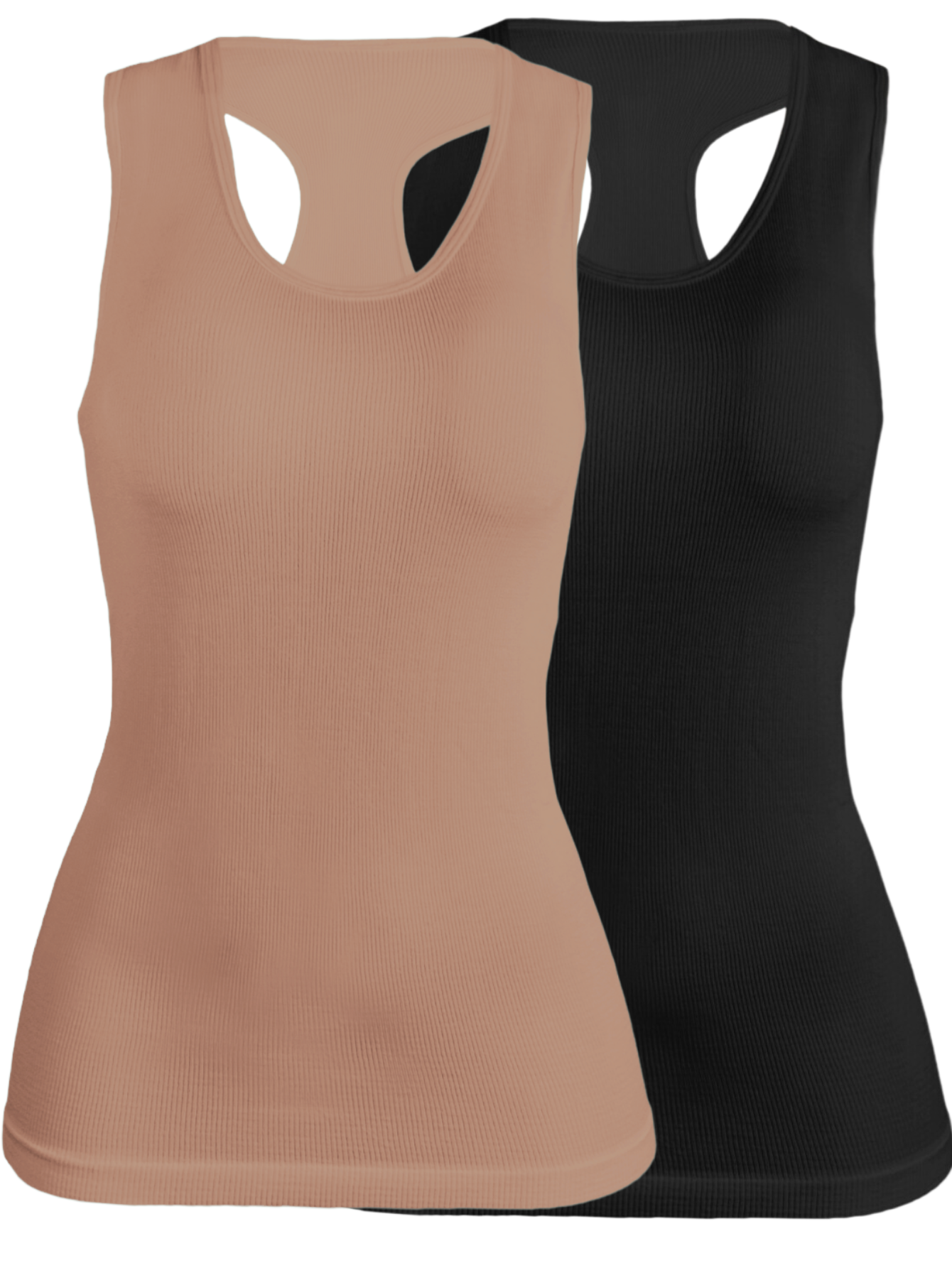 Set De 2 Blisas Camiseta Para Dama Bl-1007 Surtido En Color Sin Mangas