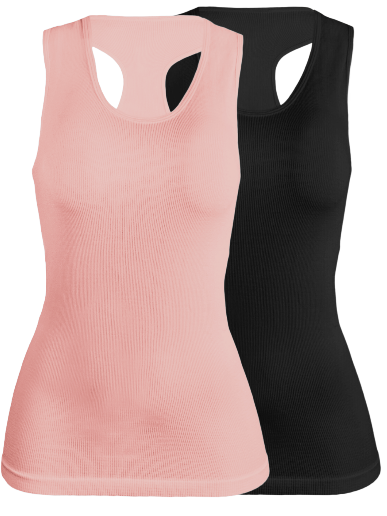 Set De 2 Blisas Camiseta Para Dama Bl-1007 Surtido En Color Sin Mangas