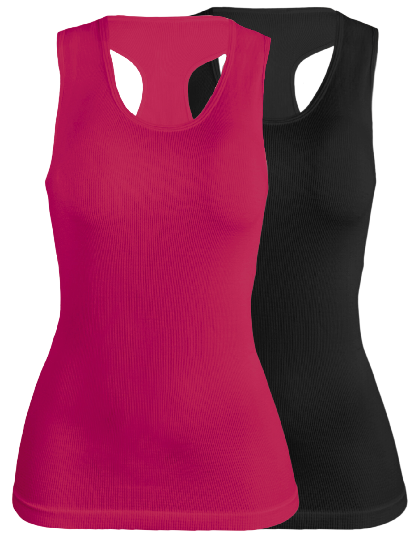 Set De 2 Blisas Camiseta Para Dama Bl-1007 Surtido En Color Sin Mangas
