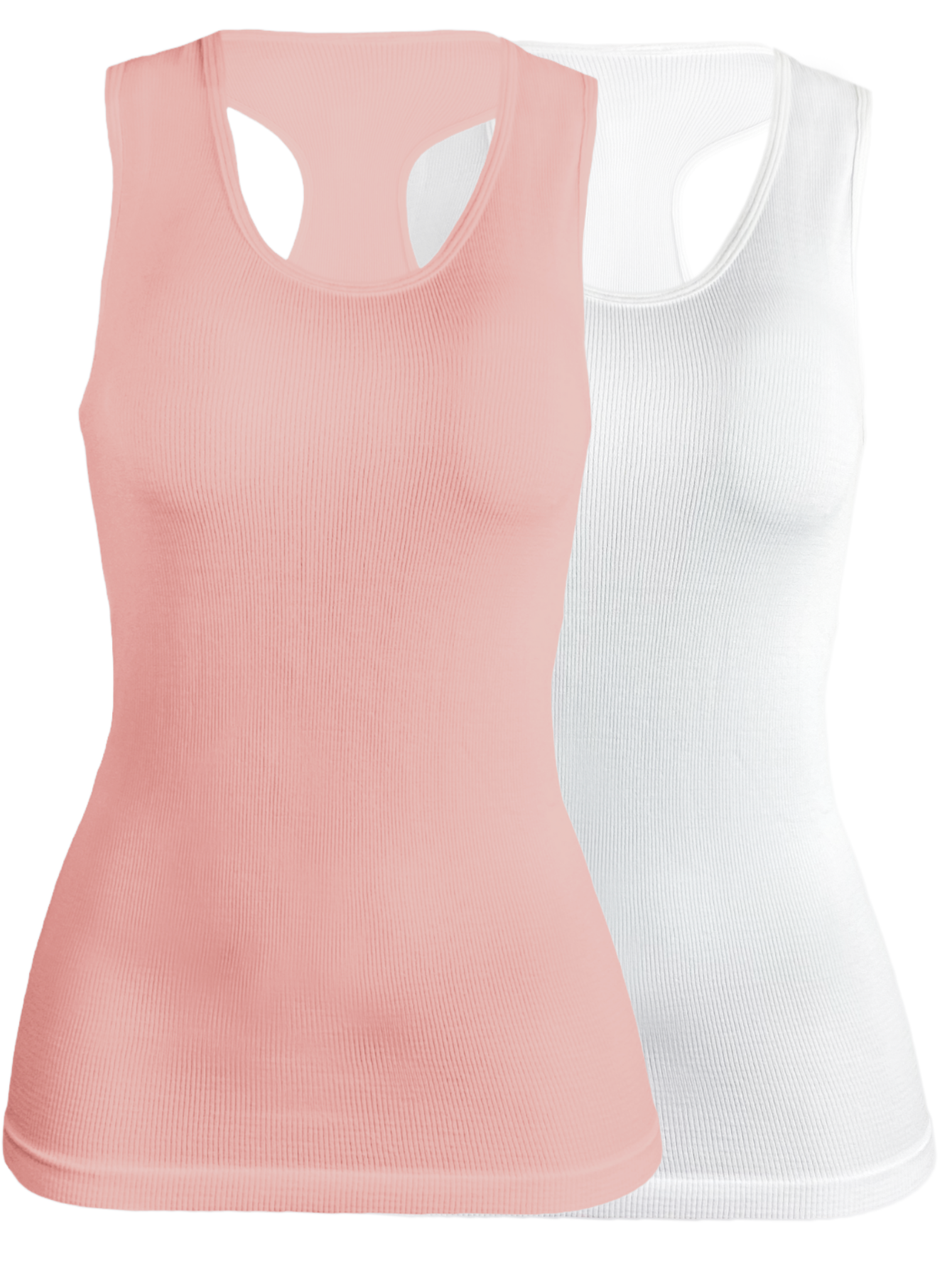 Set De 2 Blisas Camiseta Para Dama Bl-1007 Surtido En Color Sin Mangas