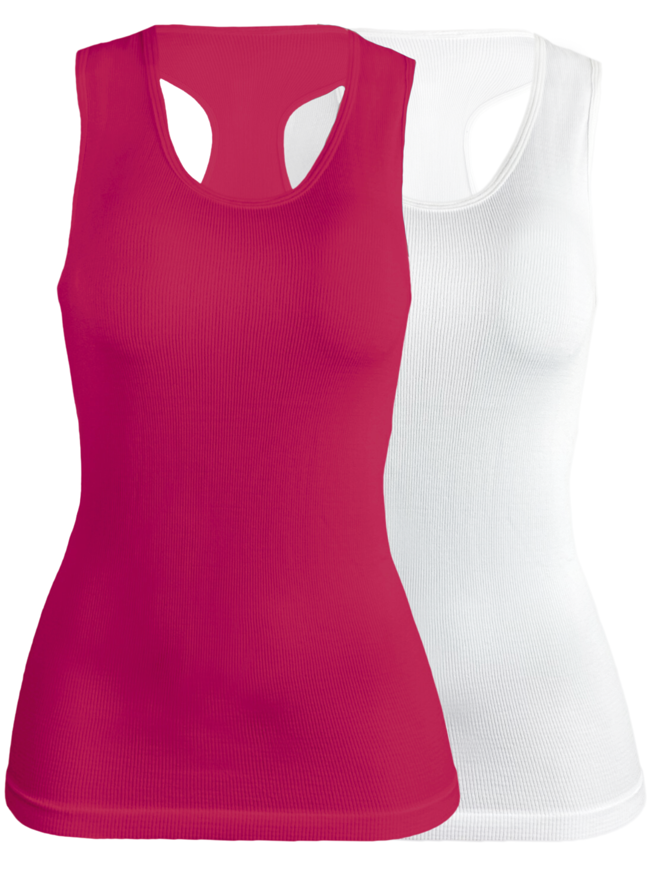 Set De 2 Blisas Camiseta Para Dama Bl-1007 Surtido En Color Sin Mangas