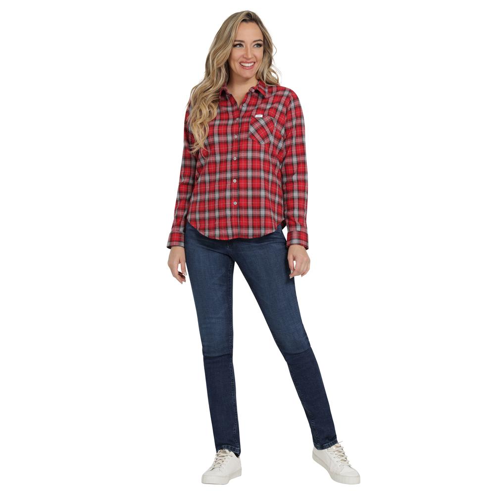 Foto 4 | Blusa Casual Mujer Lee Slim Fit 267 Rojo