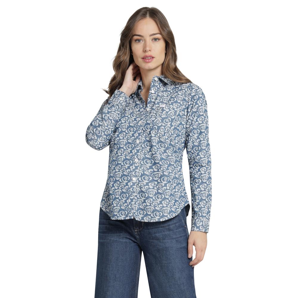 Blusa Casual Mujer Lee Slim Fit 285 Azul Marino