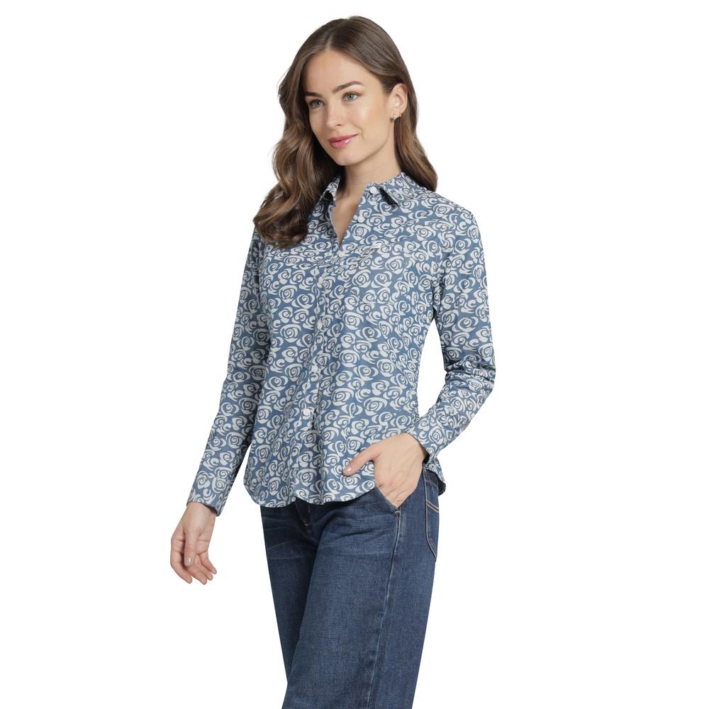 Foto 3 pulgar | Blusa Casual Mujer Lee Slim Fit 285 Azul Marino