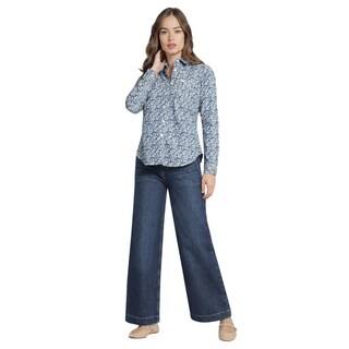 Foto 4 | Blusa Casual Mujer Lee Slim Fit 285 Azul Marino