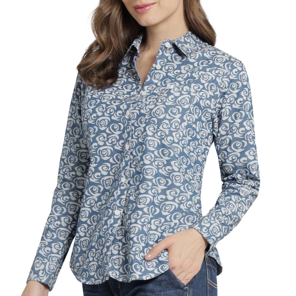 Foto 5 | Blusa Casual Mujer Lee Slim Fit 285 Azul Marino