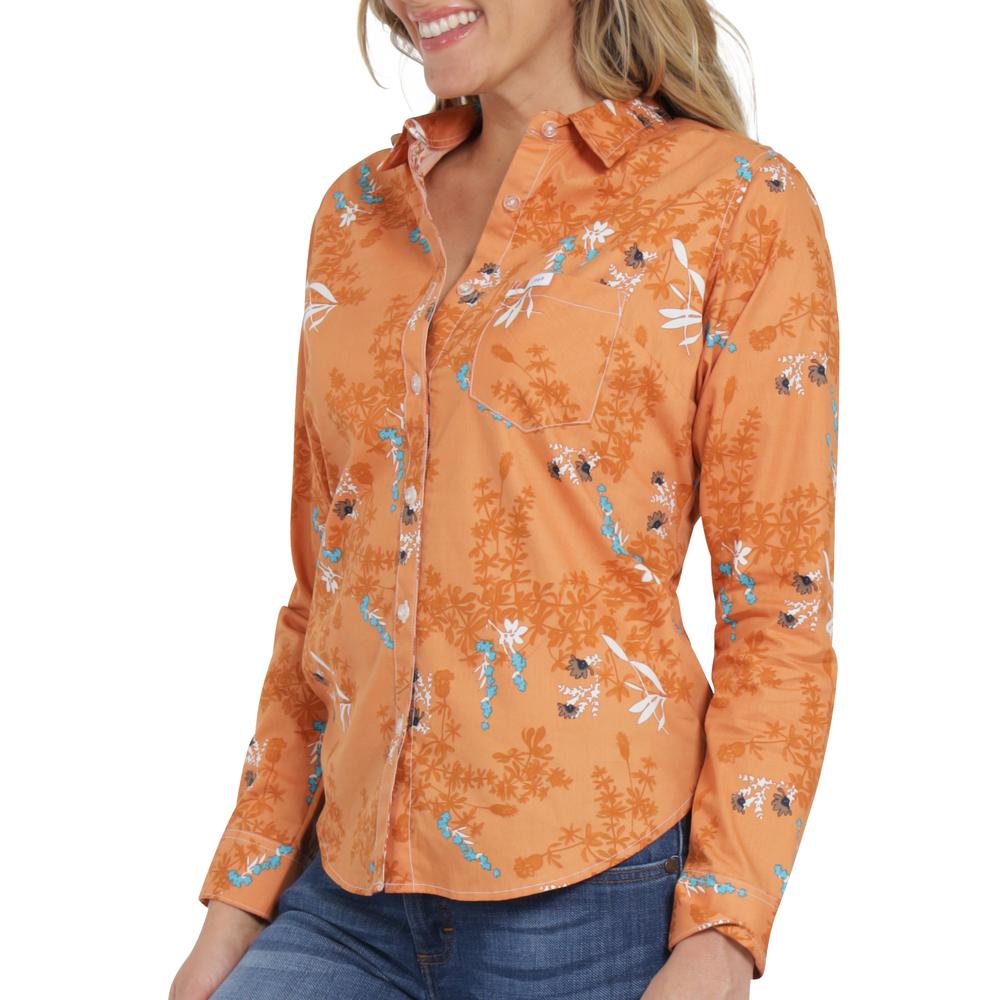 Foto 6 pulgar | Blusa Casual Mujer Lee Slim Fit 254 Naranja