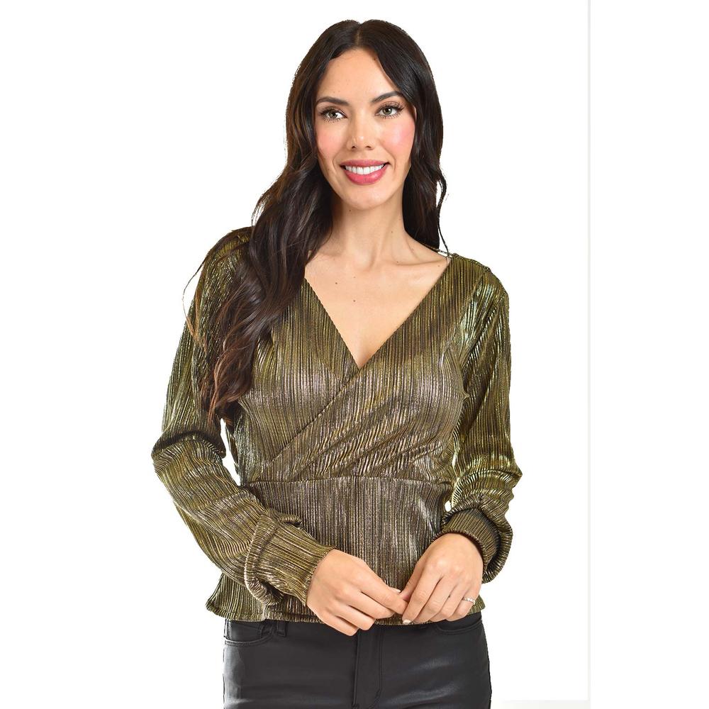 Blusa Efecto Metalico Roman Fashion /juvenil, 1883 (dorado) Dorado