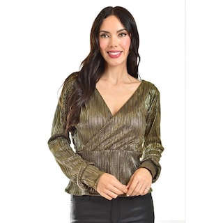 Foto 1 | Blusa Efecto Metalico Roman Fashion /juvenil, 1883 (dorado) Dorado