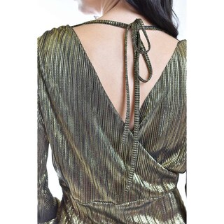 Foto 4 | Blusa Efecto Metalico Roman Fashion /juvenil, 1883 (dorado) Dorado