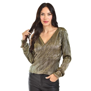 Foto 5 | Blusa Efecto Metalico Roman Fashion /juvenil, 1883 (dorado) Dorado
