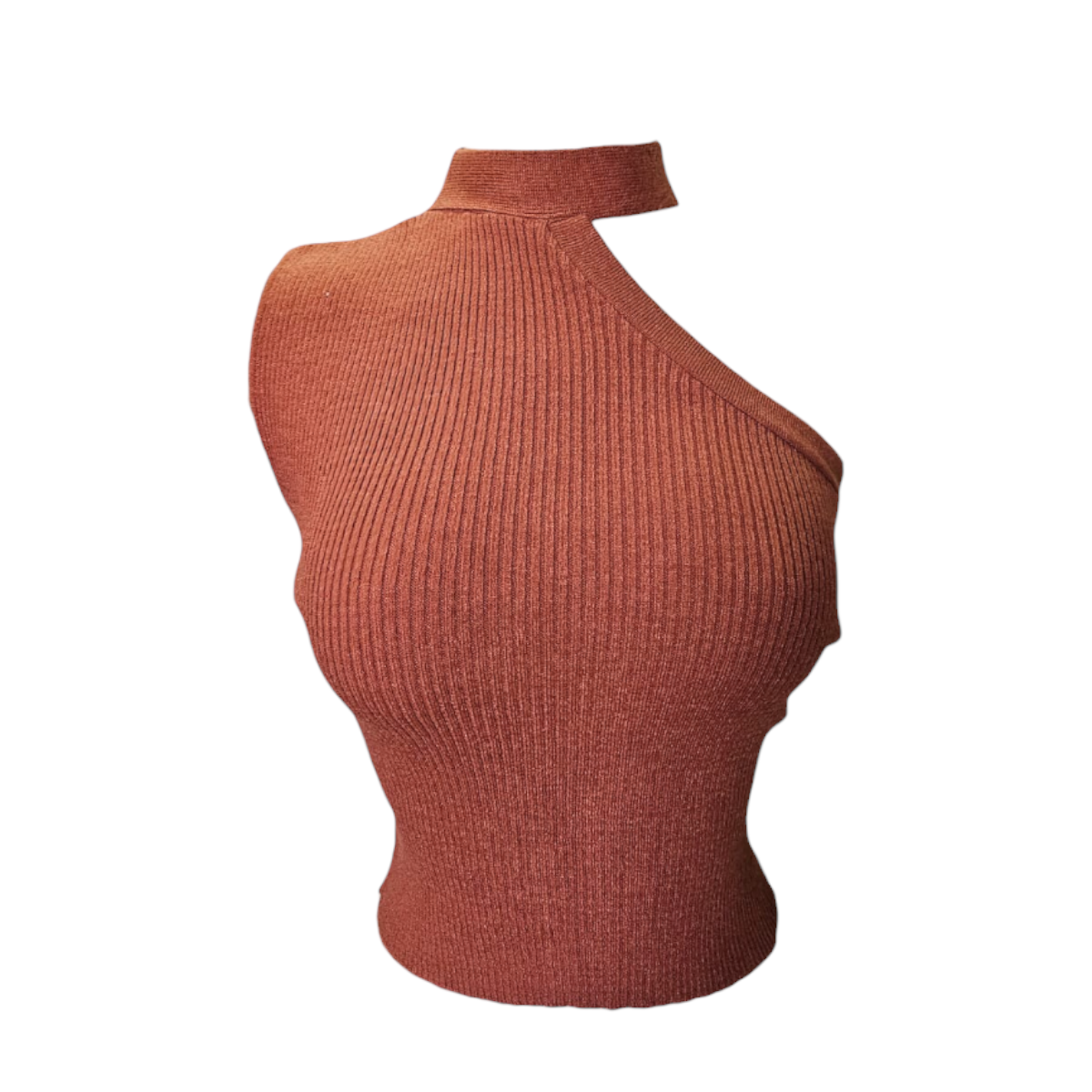 Blusa Top Hombro Descubierto Color Shedron Para Dama Om