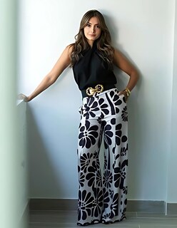 Foto 2 | Blusa Cuello Halter Behla J&b Para Dama Color Negro