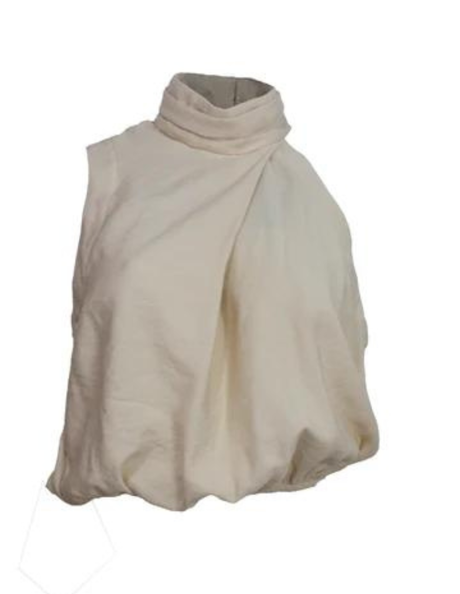 Foto 2 pulgar | Blusa Cuello Halter Asimétrica Behla J&b Color Beige