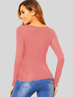 Foto 3 | Blusas Mujer Manga Larga Interior Térmico Bl-1013 Rosa Claro Invierno Dama