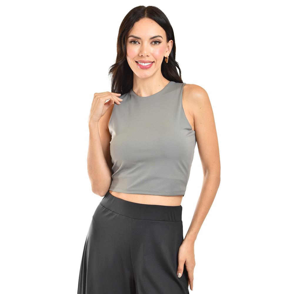 Top Básico Sin Manga Roman Fashion /juvenil, 2290 (gris) Gris