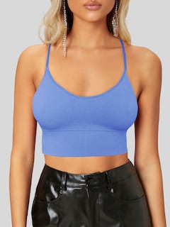 Foto 3 | Set De 2 Tops Mujer Deportivo Con Relleno Top-1013-px2 Variedad De Colores Blusa Croptop