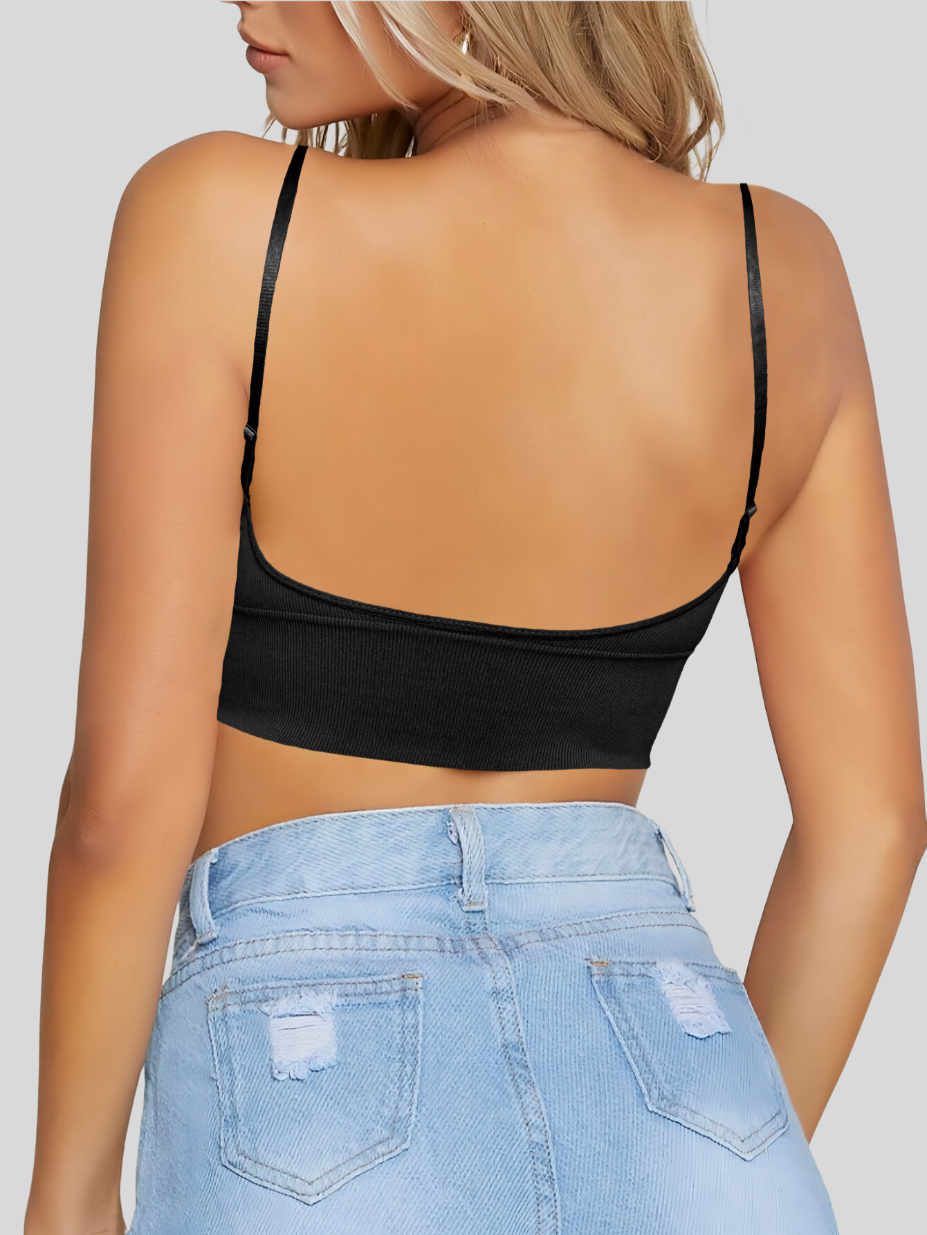 Foto 6 pulgar | Set De 2 Tops Mujer Deportivo Con Relleno Top-1013-px2 Variedad De Colores Blusa Croptop