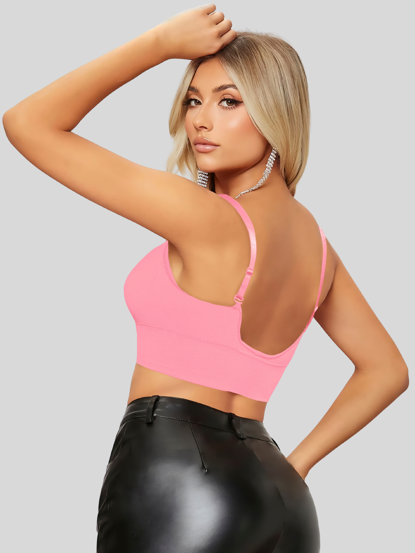 Foto 2 | Set De 2 Tops Mujer Deportivo Con Relleno Top-1013-px2 Variedad De Colores Blusa Croptop
