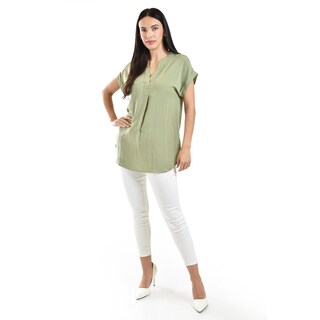 Foto 1 | Blusa Ligera De Cuello V Roman Fashion / Juvenil, 0058 (verde Pistache) Verde Claro
