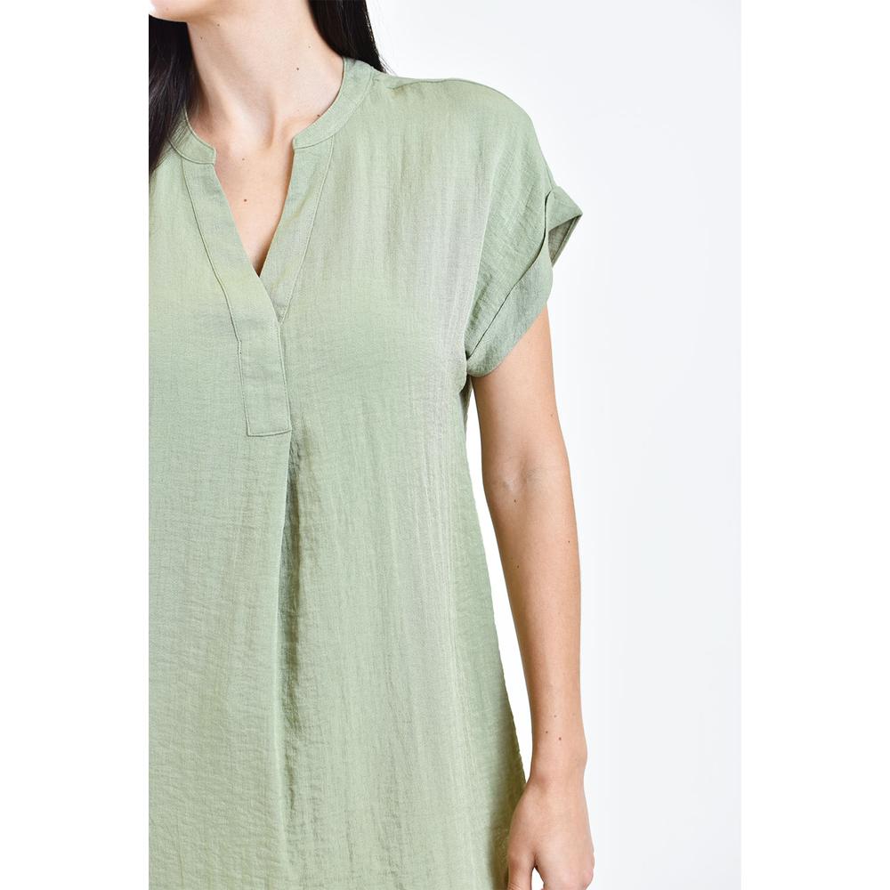 Foto 5 pulgar | Blusa Ligera De Cuello V Roman Fashion / Juvenil, 0058 (verde Pistache) Verde Claro