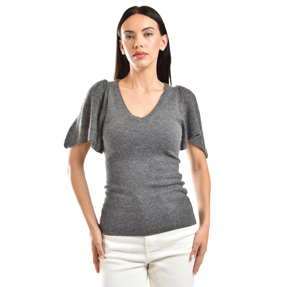 Blusa De Punto Manga Mariposa Roman Fashion /juvenil, 13465 (gris) Gris