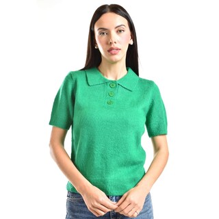 Foto 1 | Blusa De Punto Tipo Polo Roman Fashion /juvenil, 3056 (verde) Verde