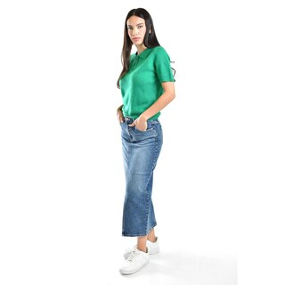 Foto 2 | Blusa De Punto Tipo Polo Roman Fashion /juvenil, 3056 (verde) Verde